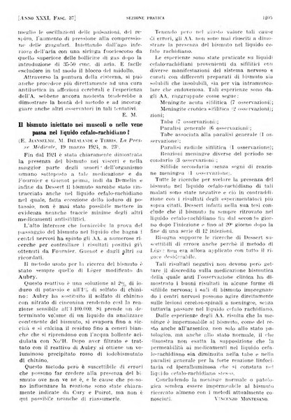 Il policlinico. Sezione pratica periodico di medicina, chirurgia e igiene