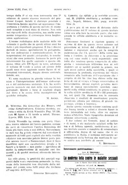 Il policlinico. Sezione pratica periodico di medicina, chirurgia e igiene