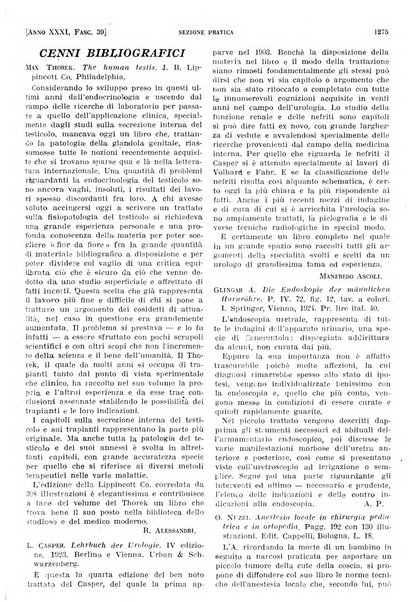 Il policlinico. Sezione pratica periodico di medicina, chirurgia e igiene