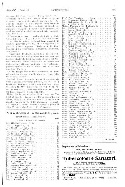 Il policlinico. Sezione pratica periodico di medicina, chirurgia e igiene