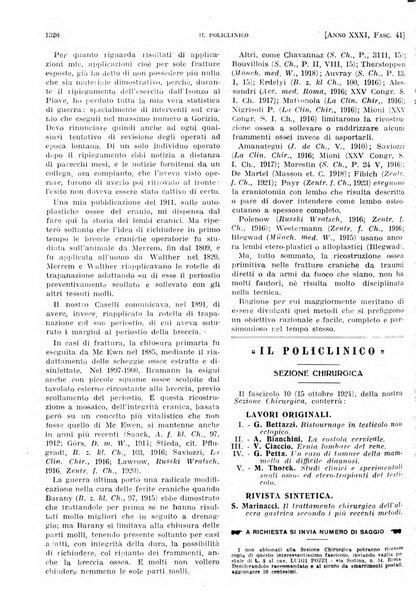 Il policlinico. Sezione pratica periodico di medicina, chirurgia e igiene