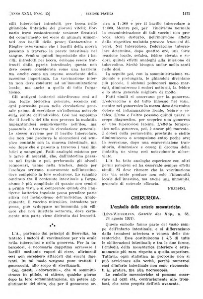 Il policlinico. Sezione pratica periodico di medicina, chirurgia e igiene