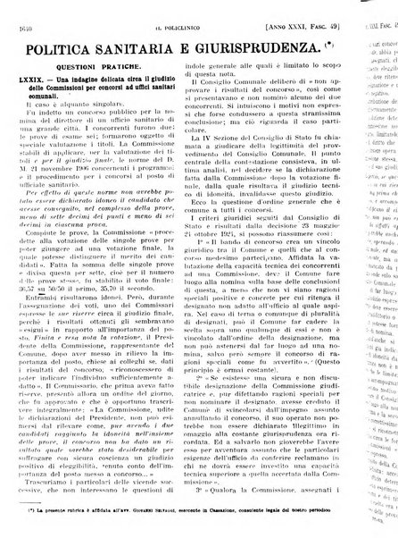 Il policlinico. Sezione pratica periodico di medicina, chirurgia e igiene