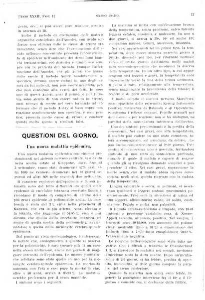 Il policlinico. Sezione pratica periodico di medicina, chirurgia e igiene