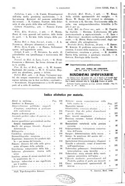 Il policlinico. Sezione pratica periodico di medicina, chirurgia e igiene