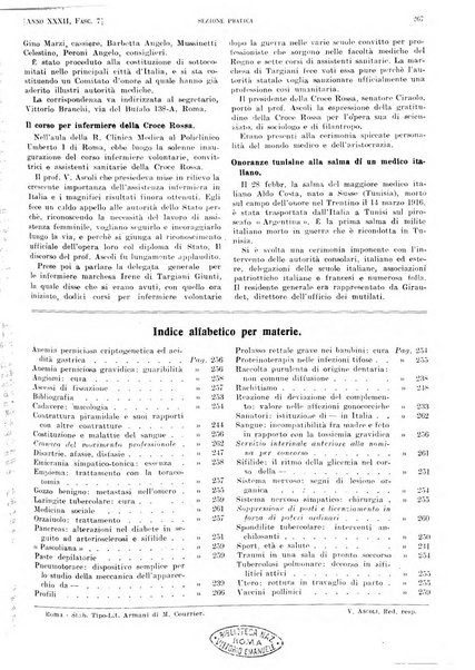 Il policlinico. Sezione pratica periodico di medicina, chirurgia e igiene