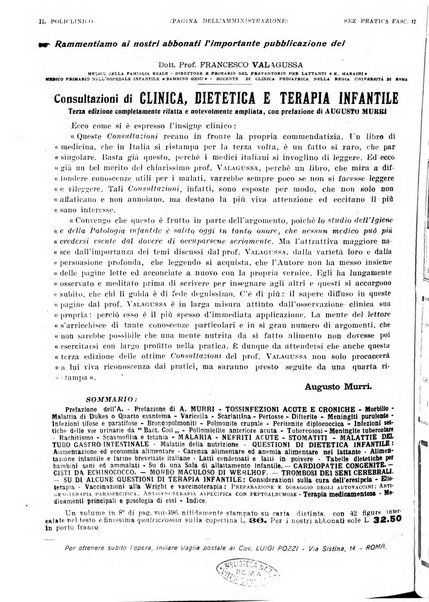 Il policlinico. Sezione pratica periodico di medicina, chirurgia e igiene