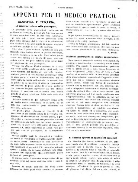 Il policlinico. Sezione pratica periodico di medicina, chirurgia e igiene