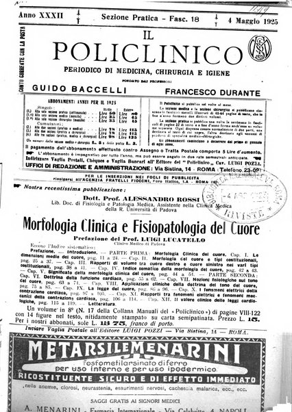 Il policlinico. Sezione pratica periodico di medicina, chirurgia e igiene