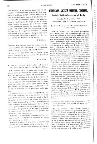 Il policlinico. Sezione pratica periodico di medicina, chirurgia e igiene