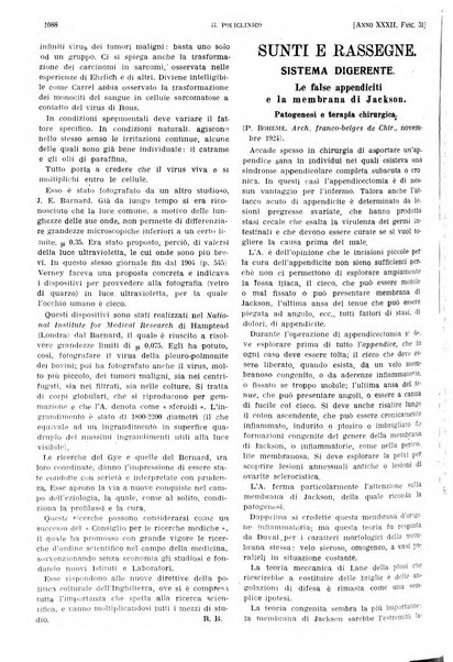 Il policlinico. Sezione pratica periodico di medicina, chirurgia e igiene