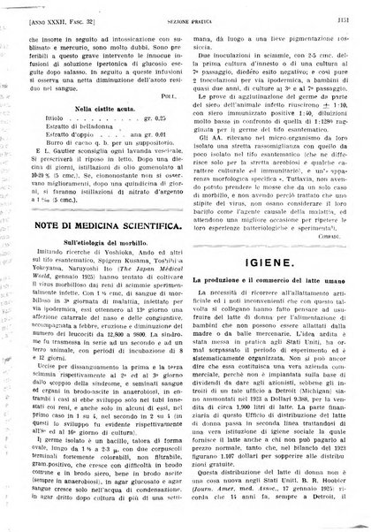 Il policlinico. Sezione pratica periodico di medicina, chirurgia e igiene