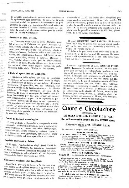 Il policlinico. Sezione pratica periodico di medicina, chirurgia e igiene