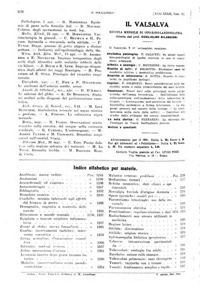 Il policlinico. Sezione pratica periodico di medicina, chirurgia e igiene