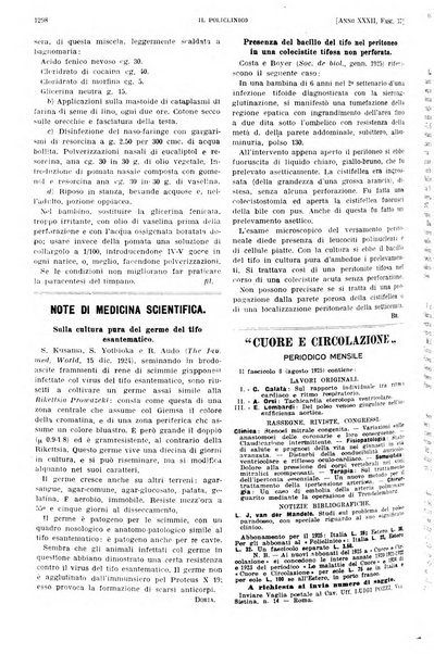 Il policlinico. Sezione pratica periodico di medicina, chirurgia e igiene