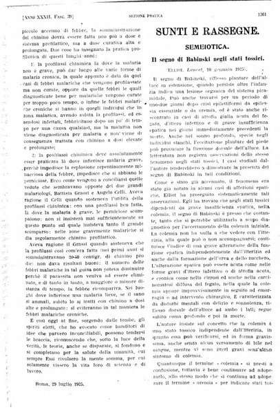 Il policlinico. Sezione pratica periodico di medicina, chirurgia e igiene