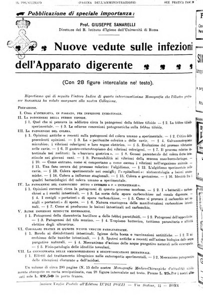 Il policlinico. Sezione pratica periodico di medicina, chirurgia e igiene