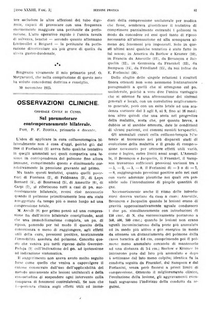 Il policlinico. Sezione pratica periodico di medicina, chirurgia e igiene