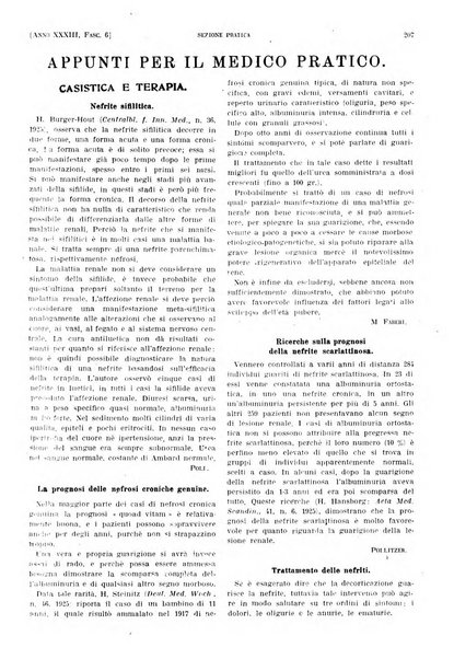 Il policlinico. Sezione pratica periodico di medicina, chirurgia e igiene