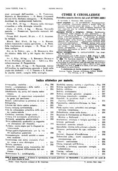 Il policlinico. Sezione pratica periodico di medicina, chirurgia e igiene