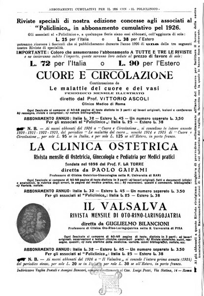 Il policlinico. Sezione pratica periodico di medicina, chirurgia e igiene