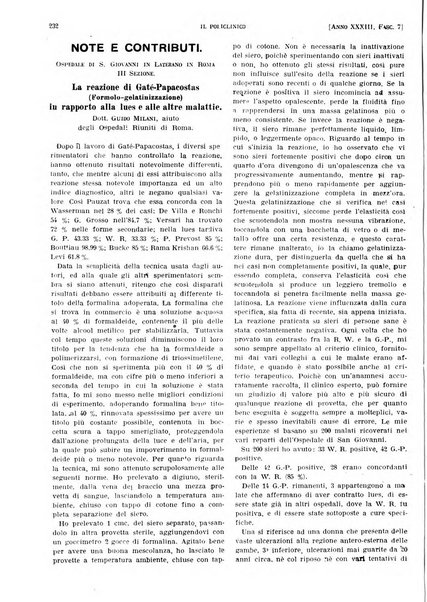 Il policlinico. Sezione pratica periodico di medicina, chirurgia e igiene