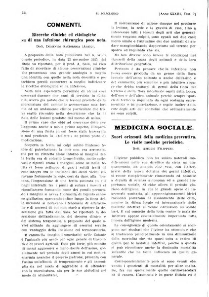 Il policlinico. Sezione pratica periodico di medicina, chirurgia e igiene