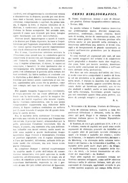 Il policlinico. Sezione pratica periodico di medicina, chirurgia e igiene