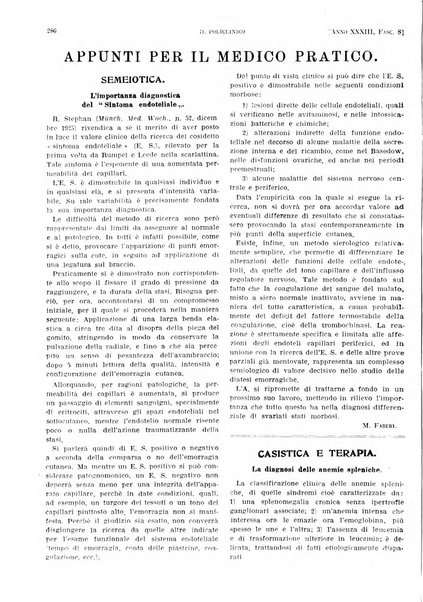 Il policlinico. Sezione pratica periodico di medicina, chirurgia e igiene