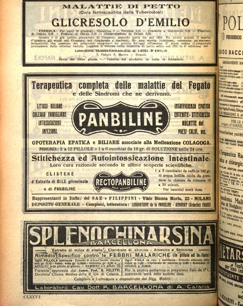 Il policlinico. Sezione pratica periodico di medicina, chirurgia e igiene