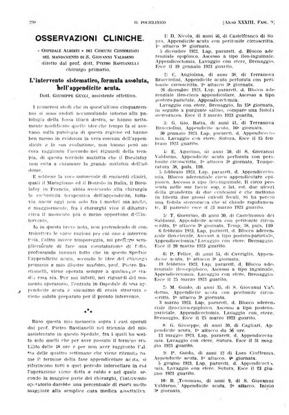 Il policlinico. Sezione pratica periodico di medicina, chirurgia e igiene