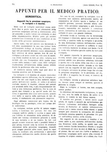 Il policlinico. Sezione pratica periodico di medicina, chirurgia e igiene