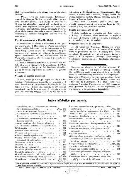 Il policlinico. Sezione pratica periodico di medicina, chirurgia e igiene