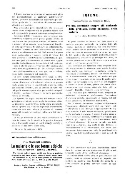 Il policlinico. Sezione pratica periodico di medicina, chirurgia e igiene