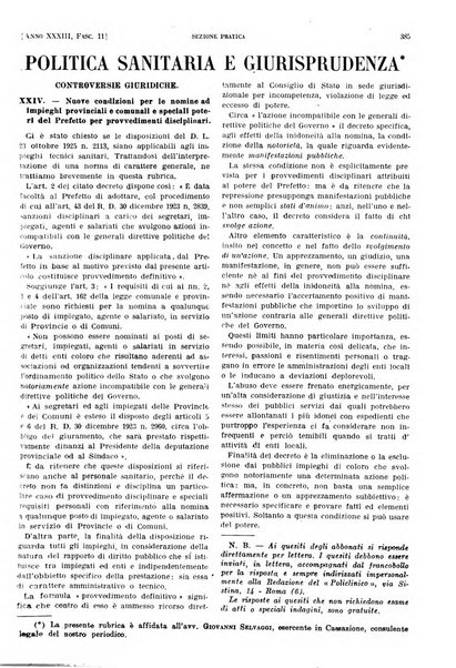 Il policlinico. Sezione pratica periodico di medicina, chirurgia e igiene