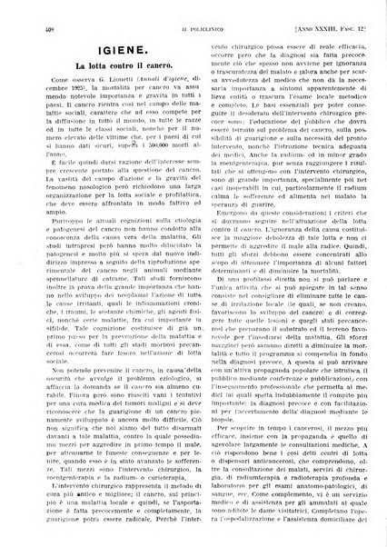 Il policlinico. Sezione pratica periodico di medicina, chirurgia e igiene