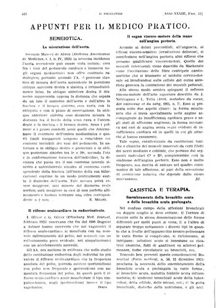 Il policlinico. Sezione pratica periodico di medicina, chirurgia e igiene