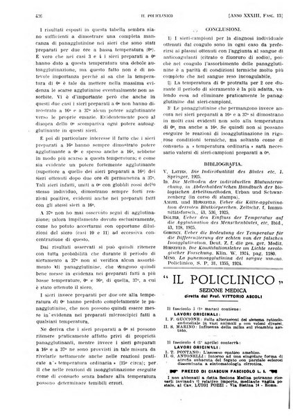 Il policlinico. Sezione pratica periodico di medicina, chirurgia e igiene