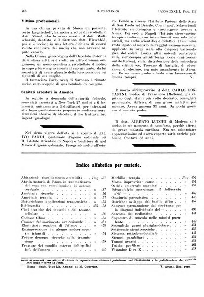 Il policlinico. Sezione pratica periodico di medicina, chirurgia e igiene