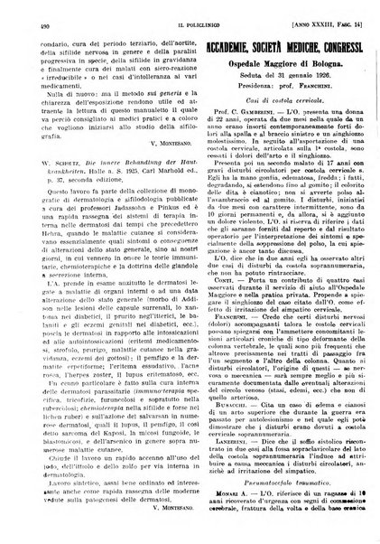 Il policlinico. Sezione pratica periodico di medicina, chirurgia e igiene