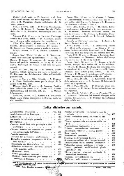 Il policlinico. Sezione pratica periodico di medicina, chirurgia e igiene