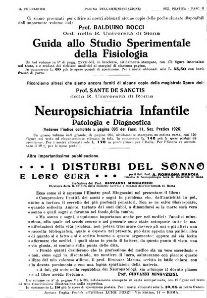 Il policlinico. Sezione pratica periodico di medicina, chirurgia e igiene