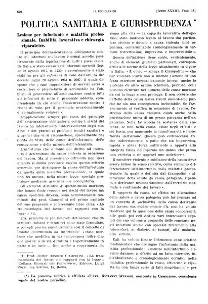 Il policlinico. Sezione pratica periodico di medicina, chirurgia e igiene