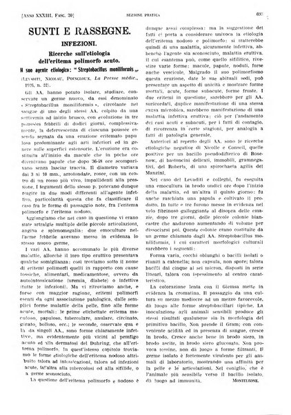 Il policlinico. Sezione pratica periodico di medicina, chirurgia e igiene