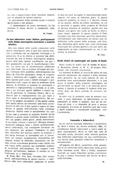 Il policlinico. Sezione pratica periodico di medicina, chirurgia e igiene