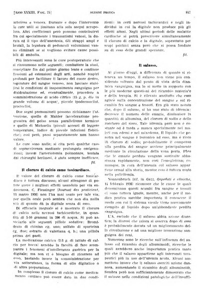 Il policlinico. Sezione pratica periodico di medicina, chirurgia e igiene