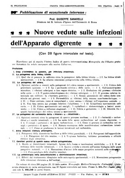 Il policlinico. Sezione pratica periodico di medicina, chirurgia e igiene