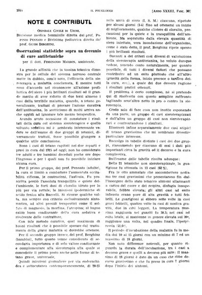 Il policlinico. Sezione pratica periodico di medicina, chirurgia e igiene