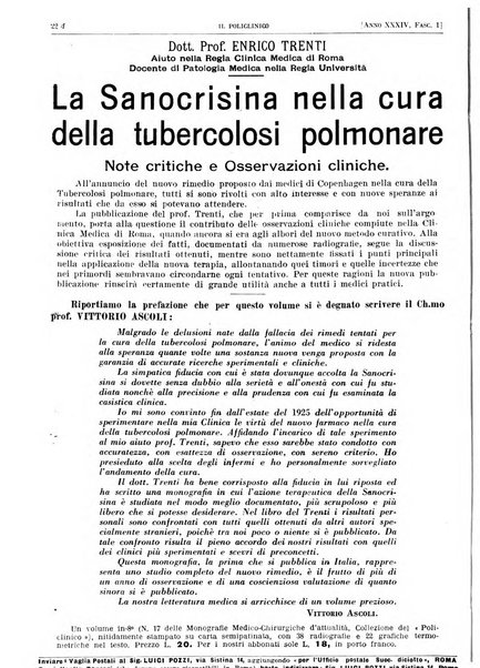 Il policlinico. Sezione pratica periodico di medicina, chirurgia e igiene