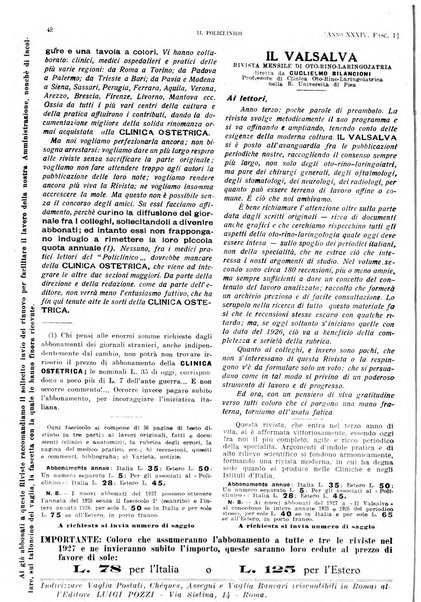 Il policlinico. Sezione pratica periodico di medicina, chirurgia e igiene